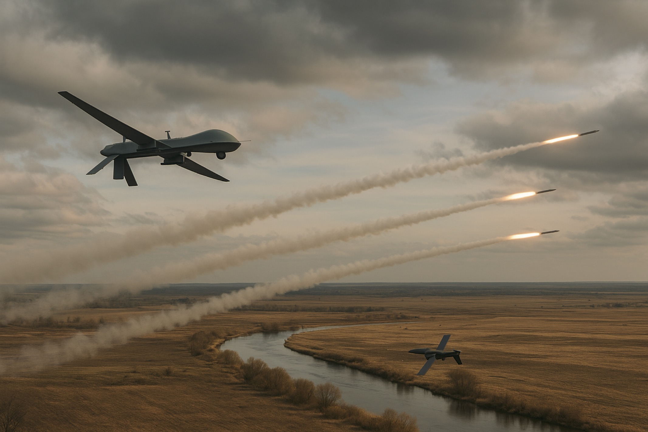 Ukraine Prepares Southern Offensive with Drones and Missiles