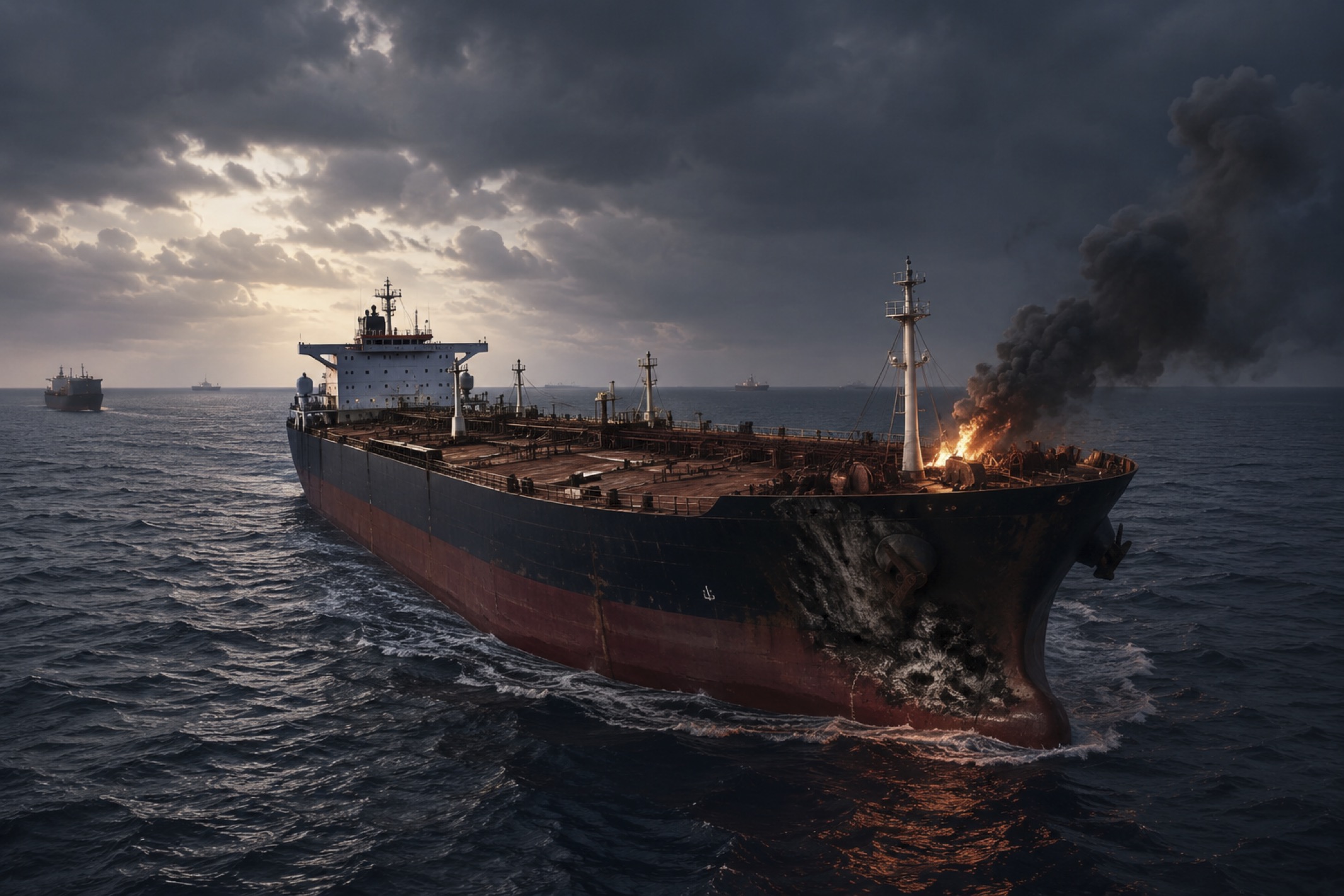 Saudi Tanker Hit in the Red Sea