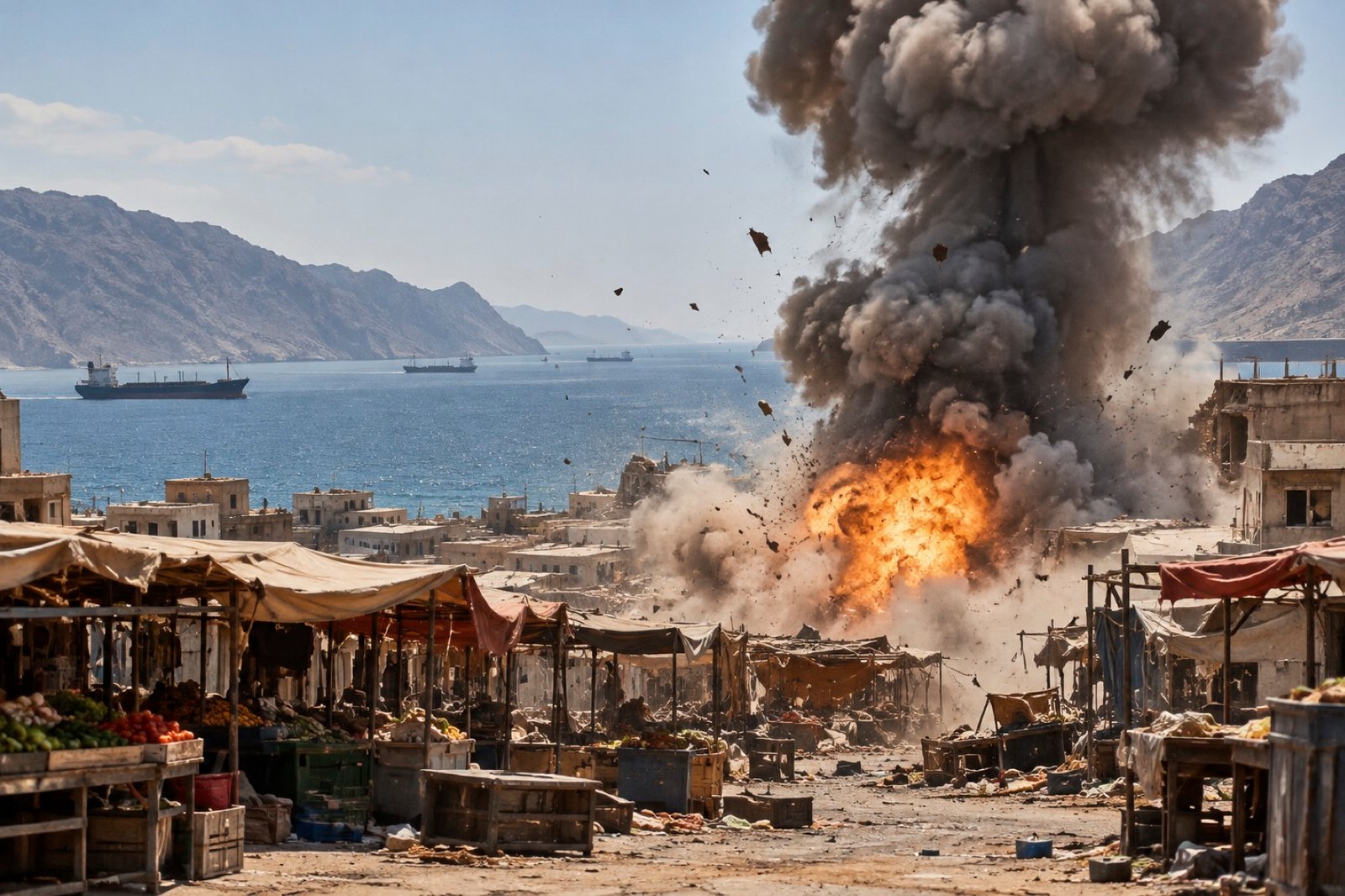 Strike Hits Bab al-Mandab Market